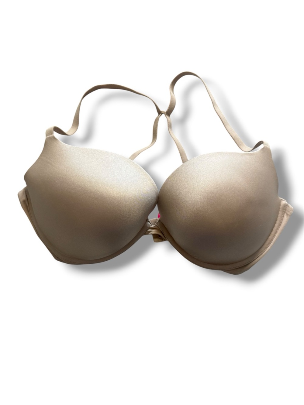 La Senza Light Nude Beige Smooth Ultra Push Up Bra 36DD Seamless Cleavage Lift